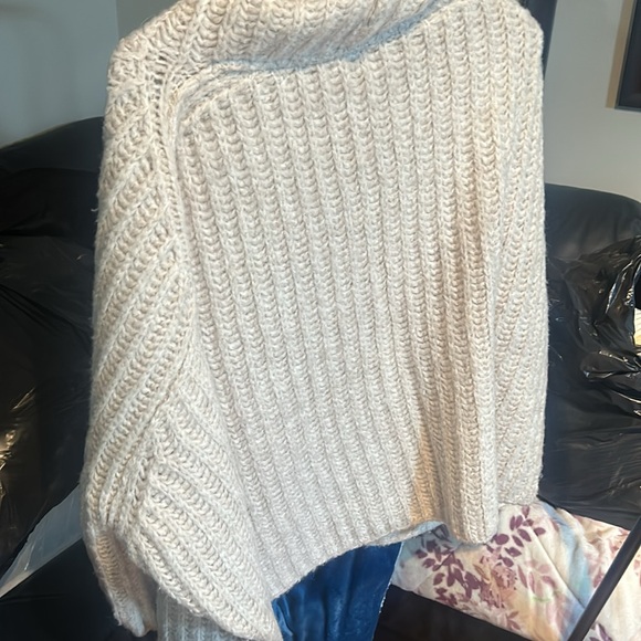 Free People wool blend cowl neck sweater - Picture 3 of 5